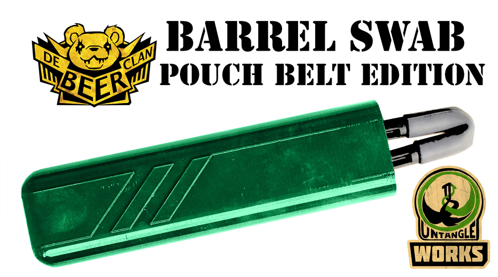 paintball barrel swab molle case pouch holder
