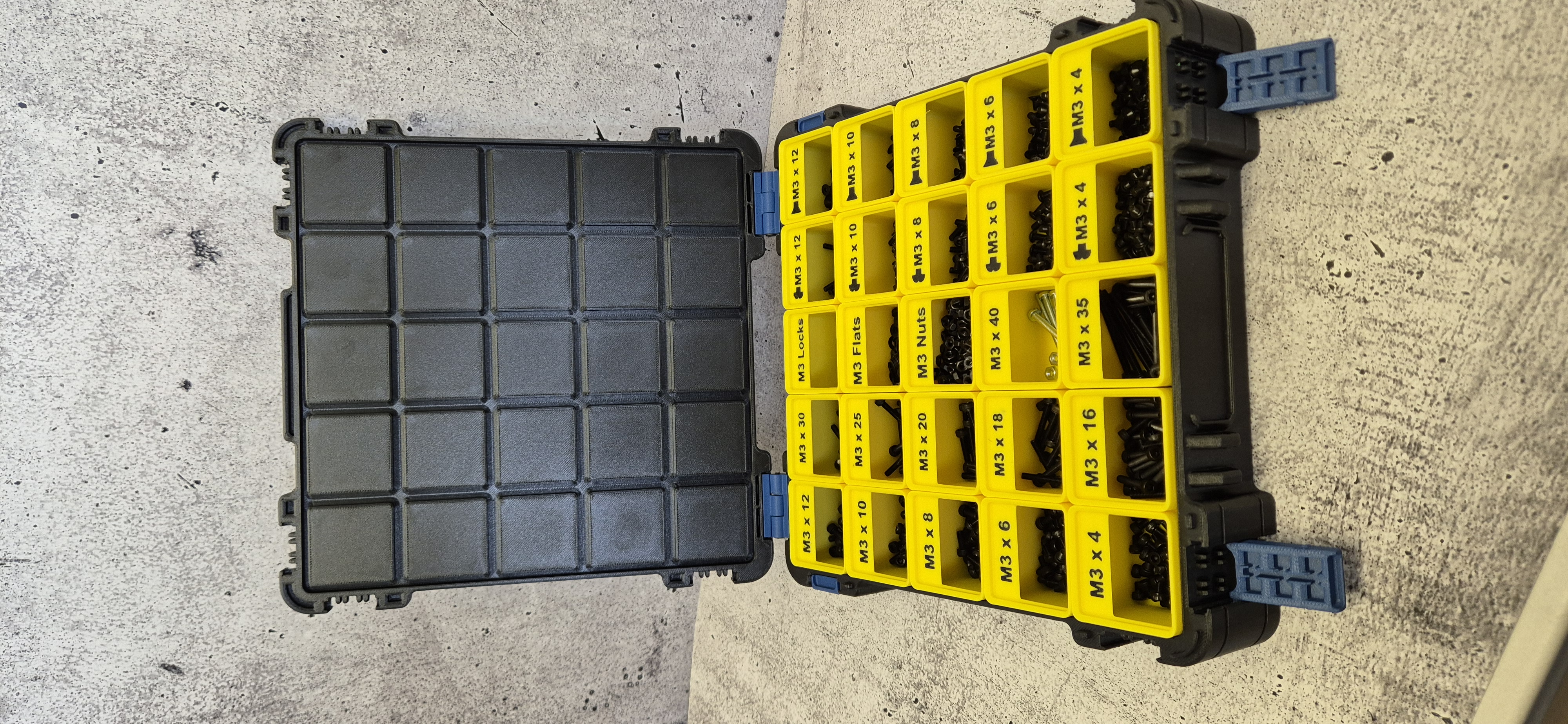 Gridfinity Storage Box - Flat/Smooth Lid 5x5