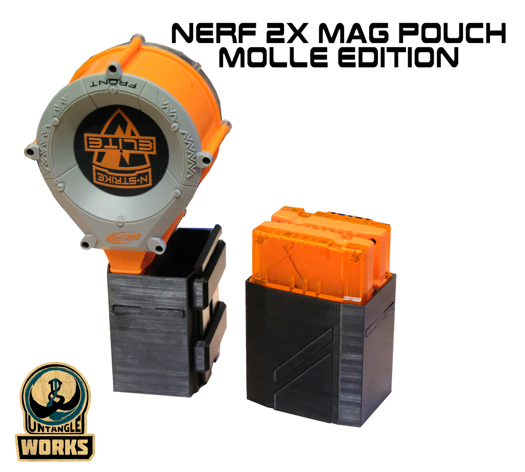 Nerf 1x or 2x Mag pouch molle edition