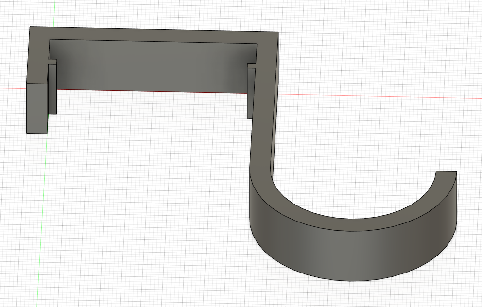 Coat Hook for Cubicles by Adam I Download free STL model