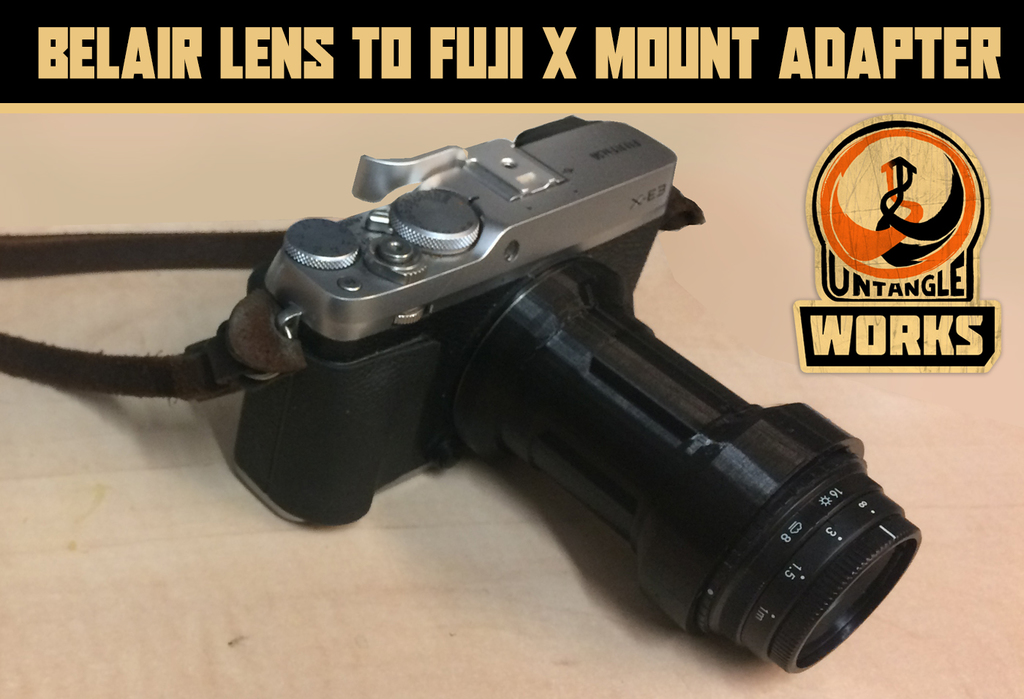 lomo Belair lens to Fuji X mount adapter 