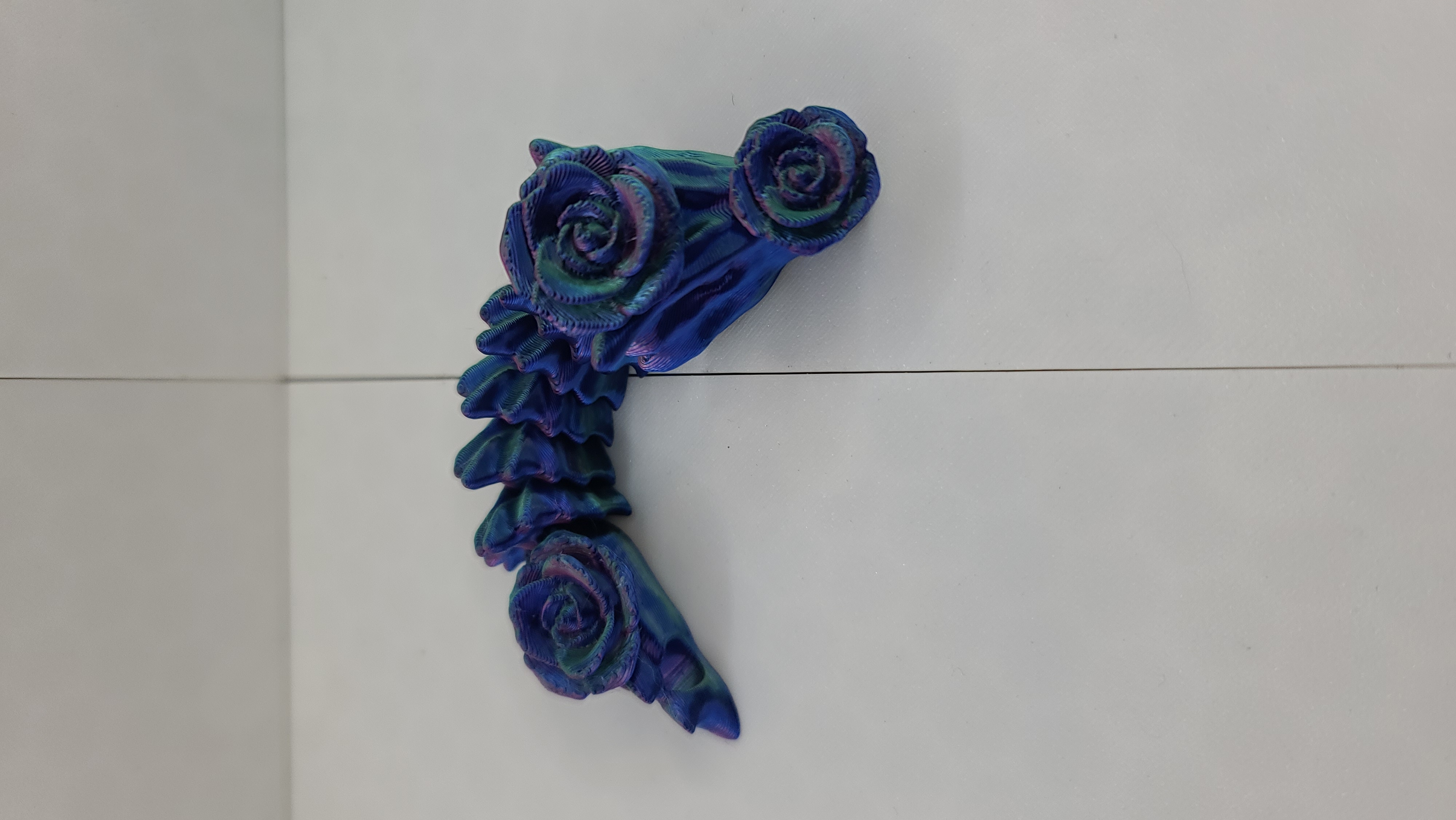 Rose Bone Dragon Keychain