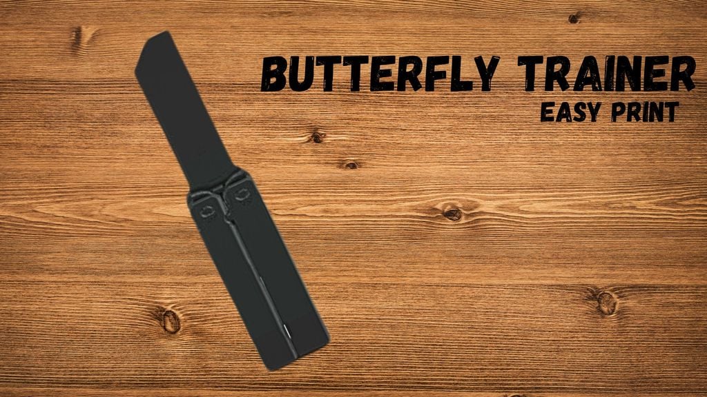 Easy Print Butterfly Knife