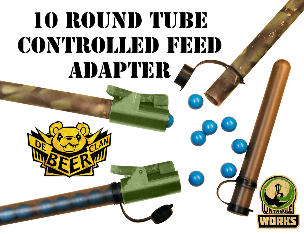 Ten round tube controlled feed adapter by UntangleWORKS | Download free STL  model | Printables.com