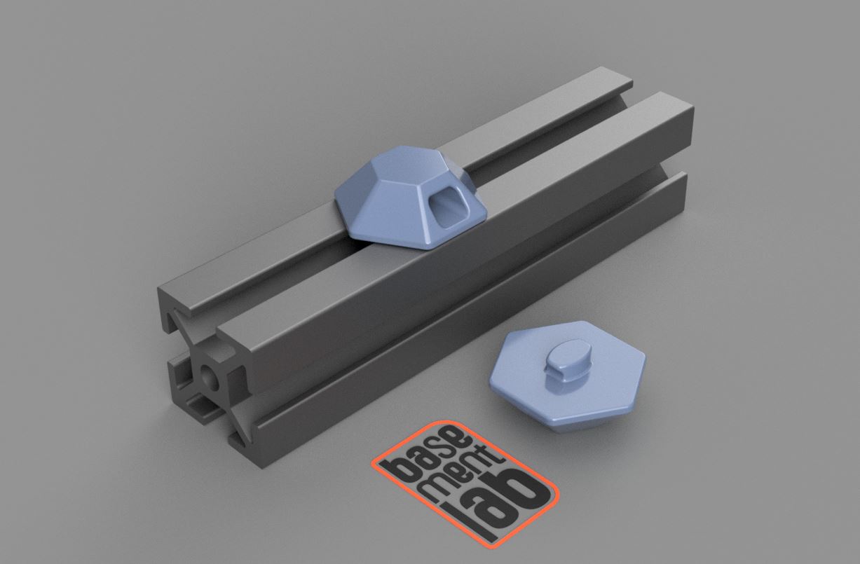 2020 Aluminium HEX T slot twist in Zip-Tie Mount  - Supporto per Fissaggio Fascetta