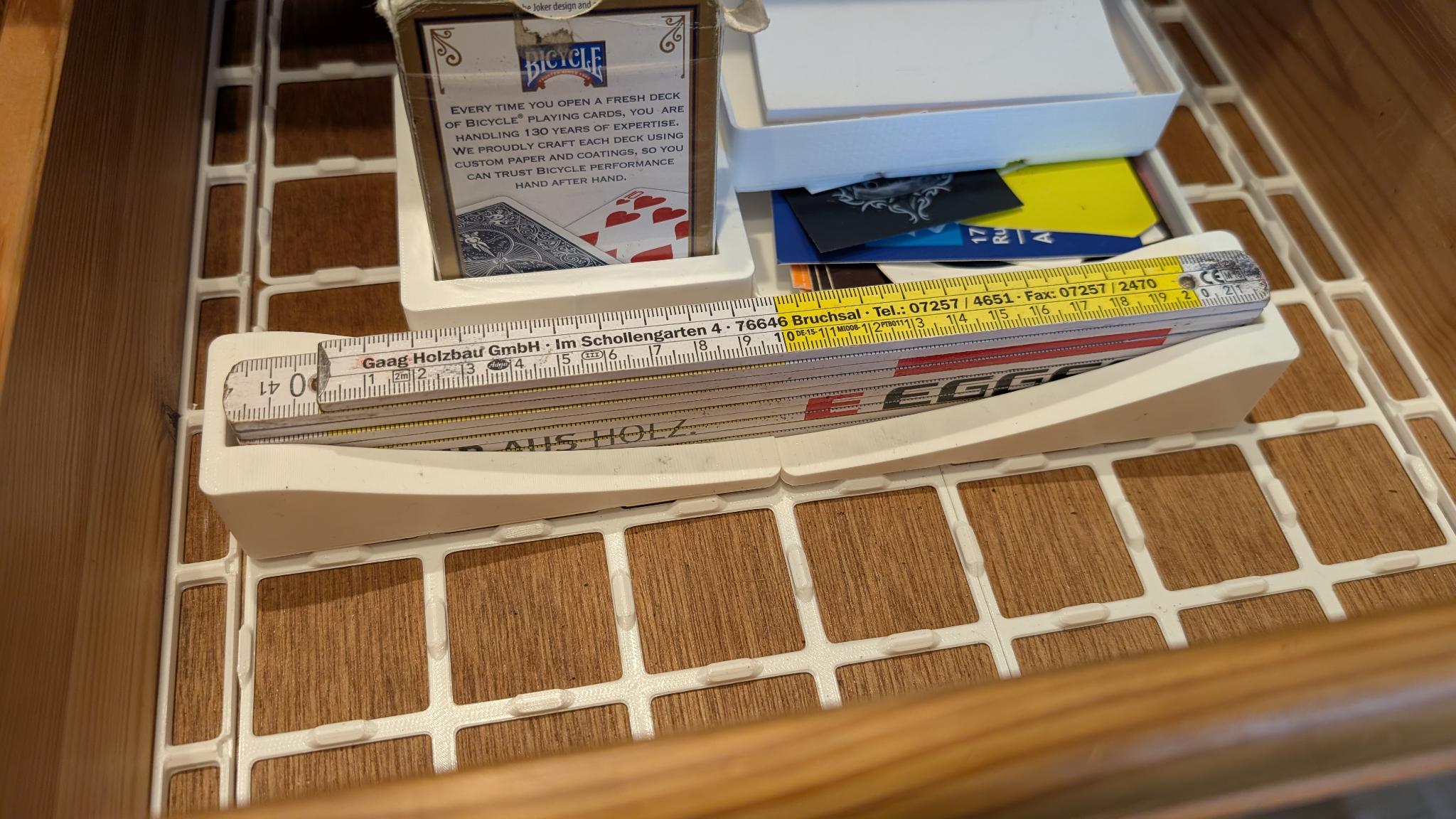 Gridfinity Zollstock (folding ruler) holder