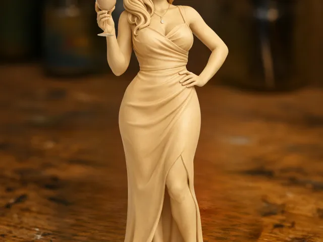 Elegant Woman with Wine Glass