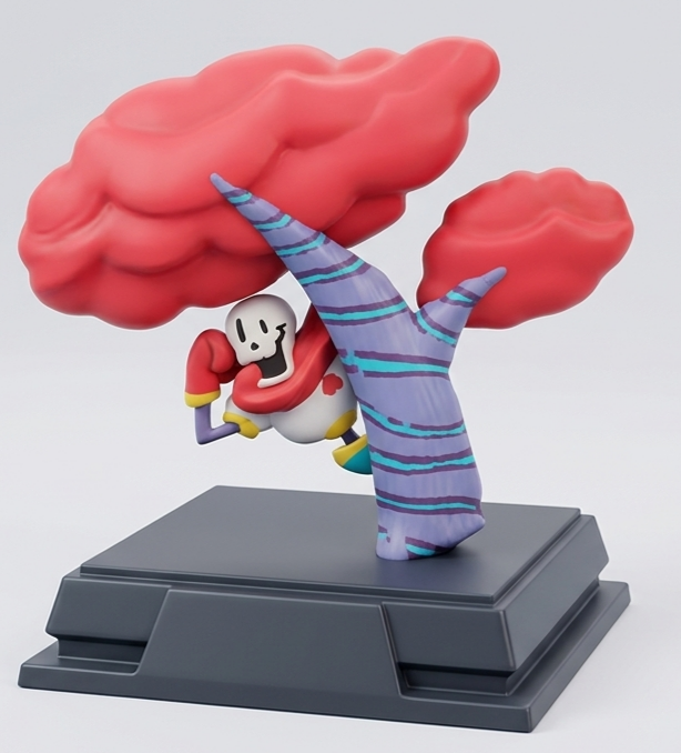 Behing the tree Papyrus(deltarune)