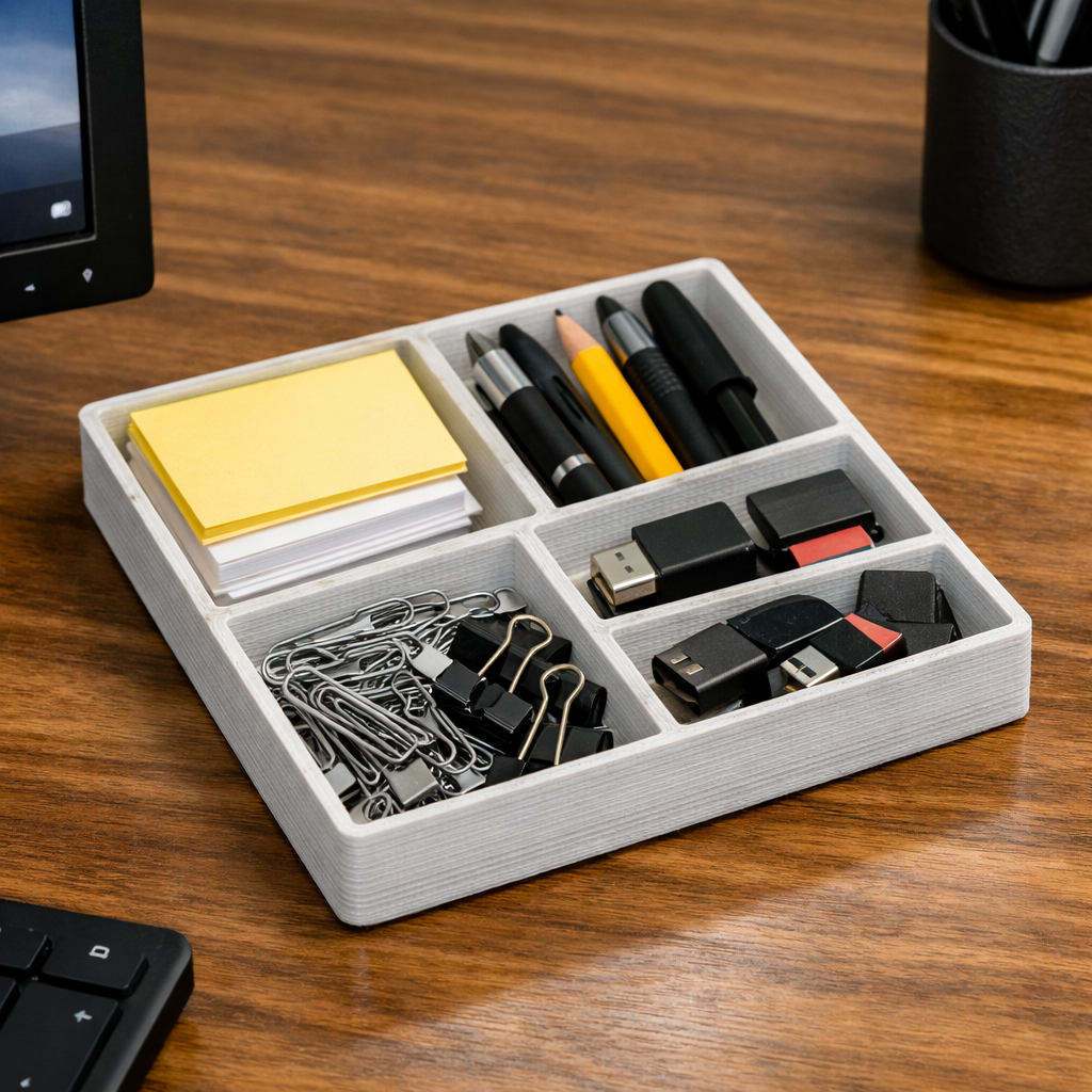 Stackable desk organiser
