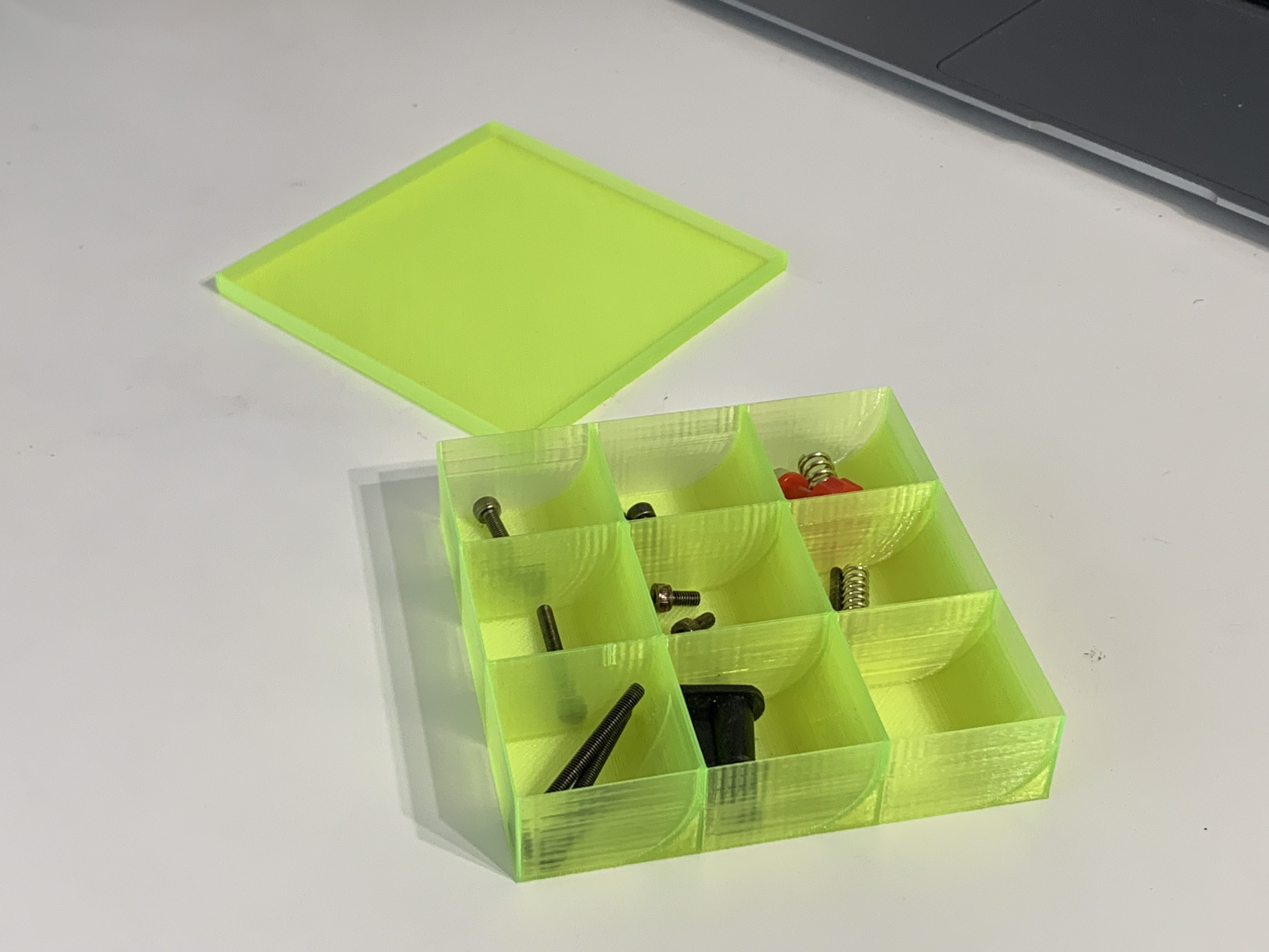 Organizer for bolts and nuts