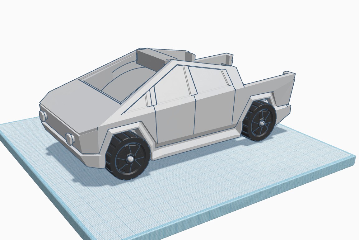 Fisherprice Construx Compatible Tesla Cybertruck