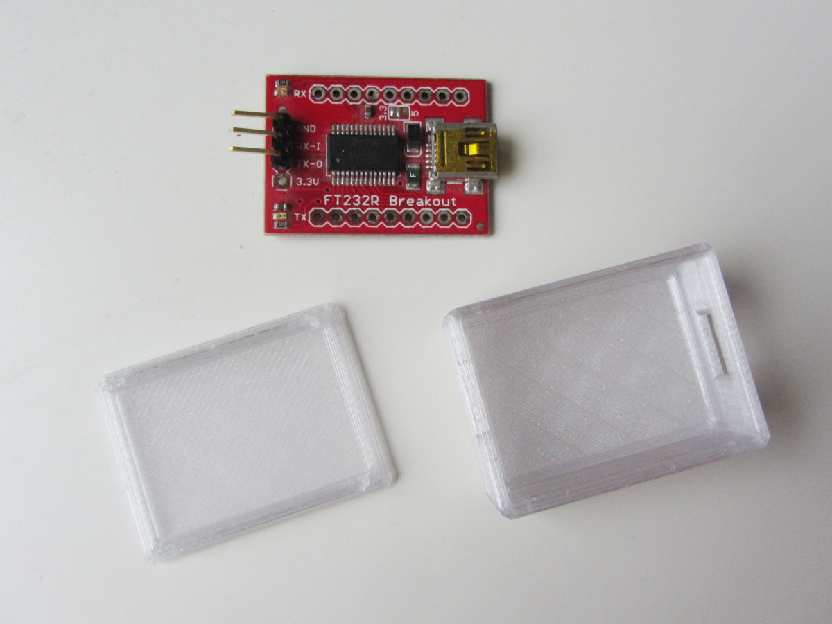 Breakout board box for the Sparkfun FT232RL
