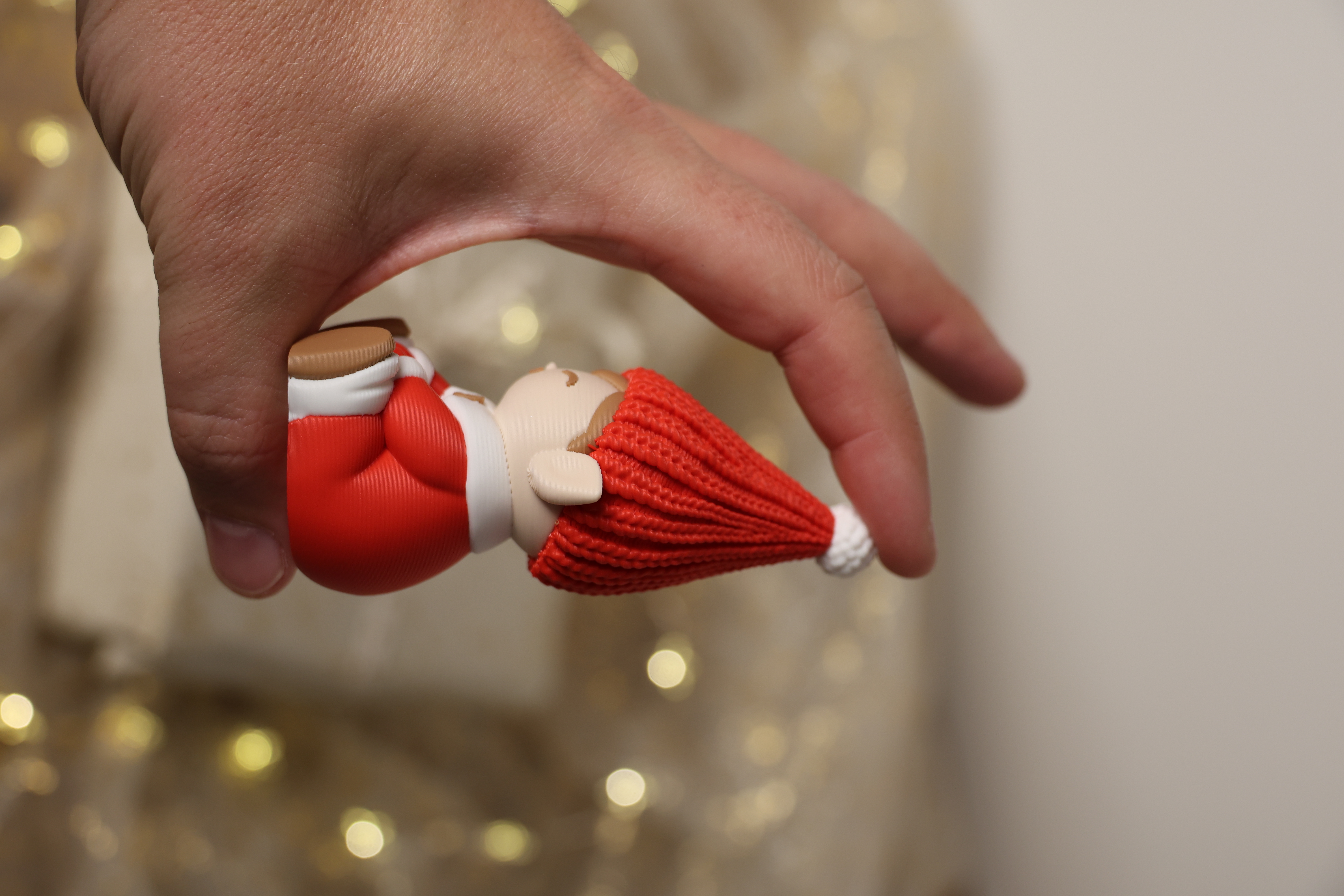 Christmas Elf with Knitted Hat and Pom-Pom — thumbnail 6