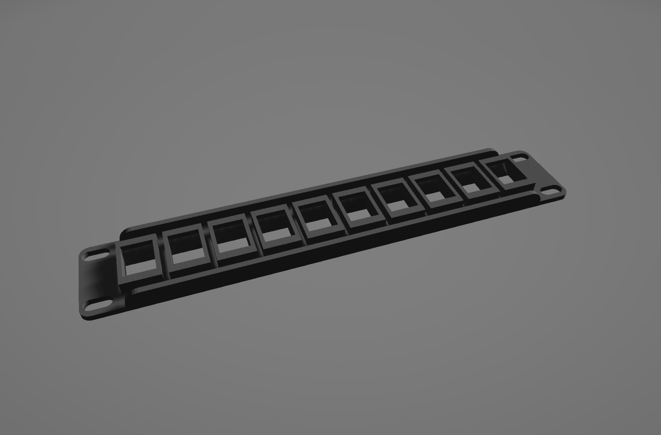 10-inch Keystone Patch panel 10-port