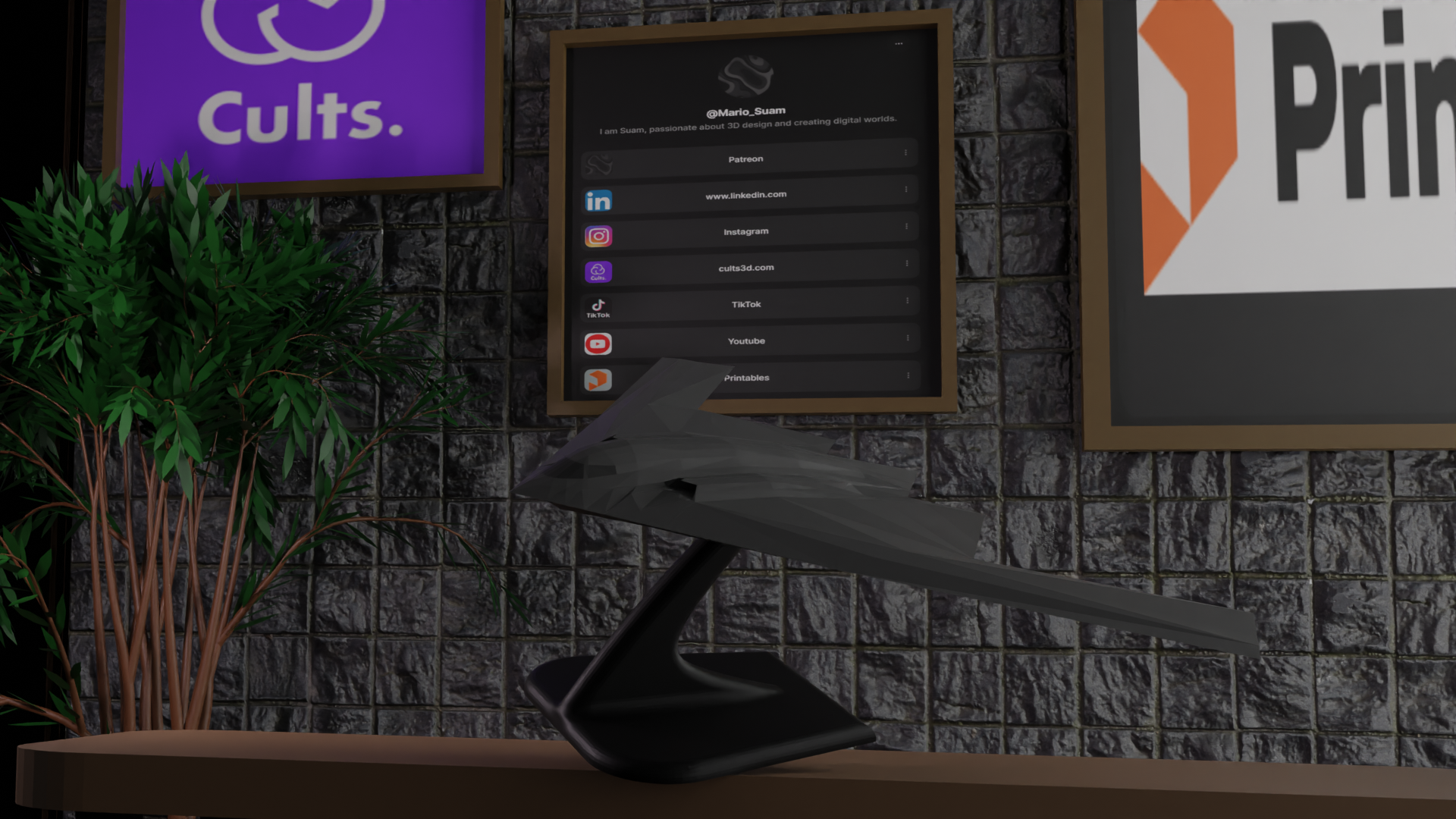 B-2 Spirit – 3D Printed Stealth Bomber Model