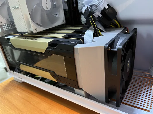 Nvidia Tesla V100 4x 120mm cooling fan adapter
