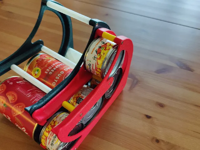 Can dispenser for small 67mm diameter by 40mm high cans