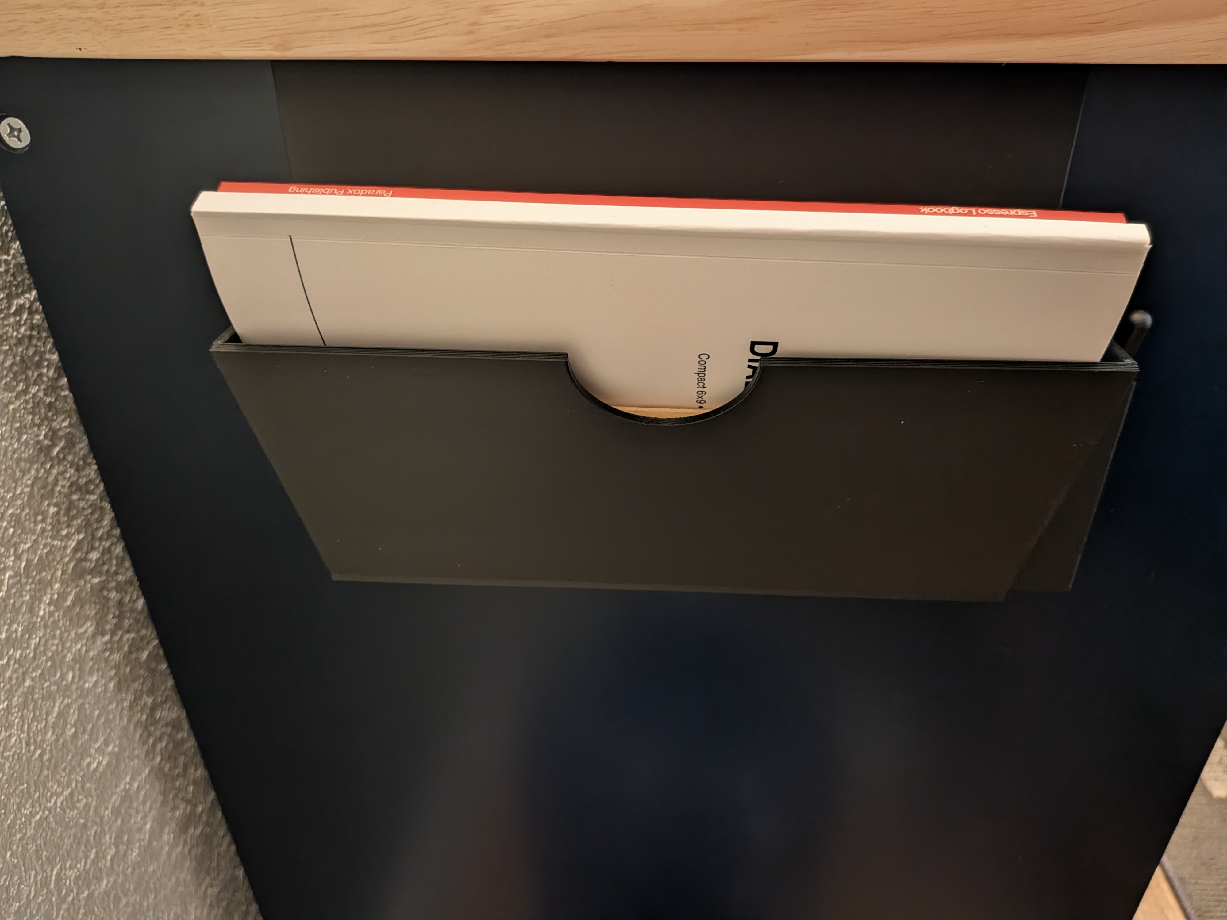 6x9in Notebook Holder with Reversible Pen Cup