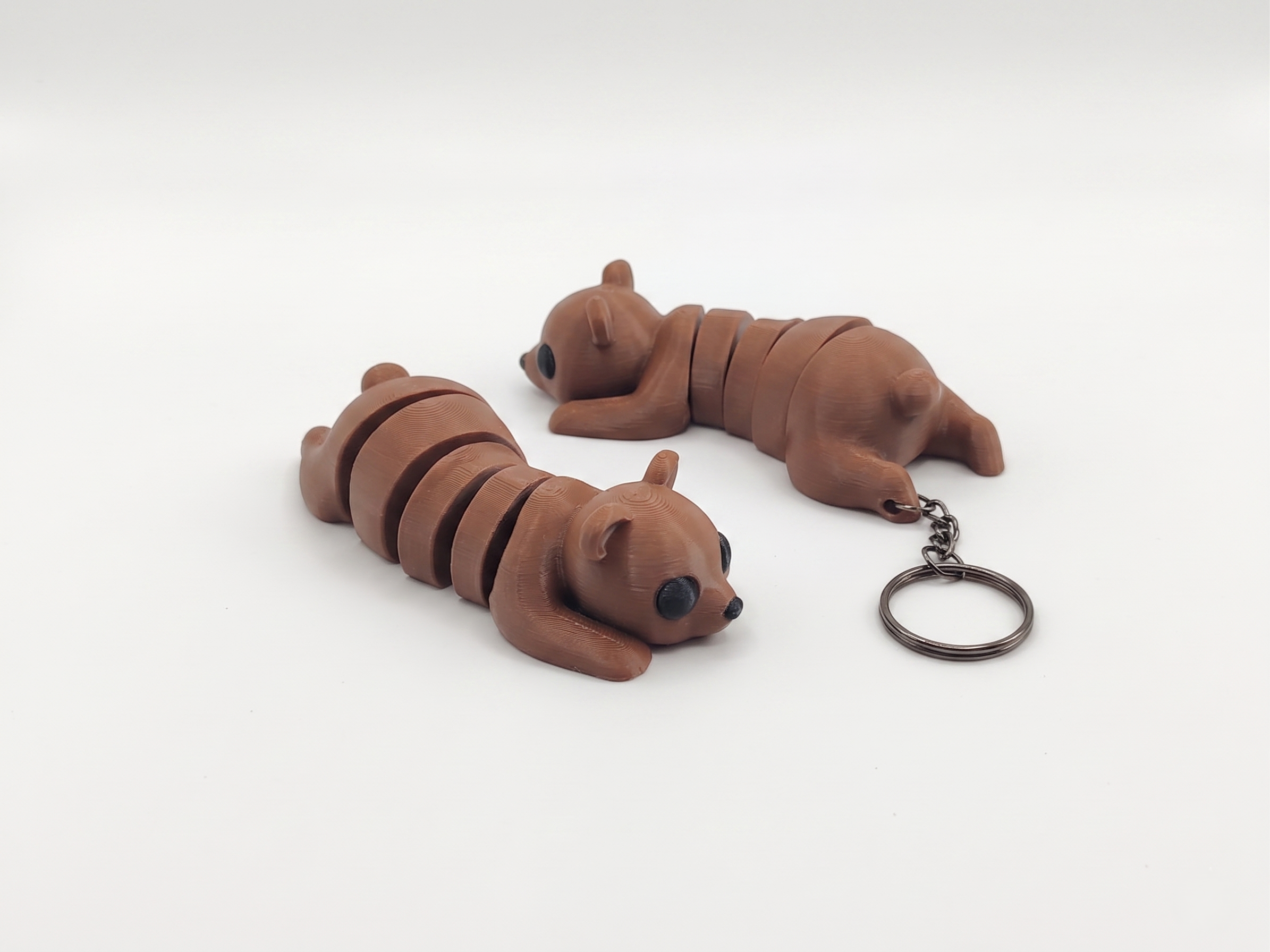 Cute Flexi Bear + Keychain