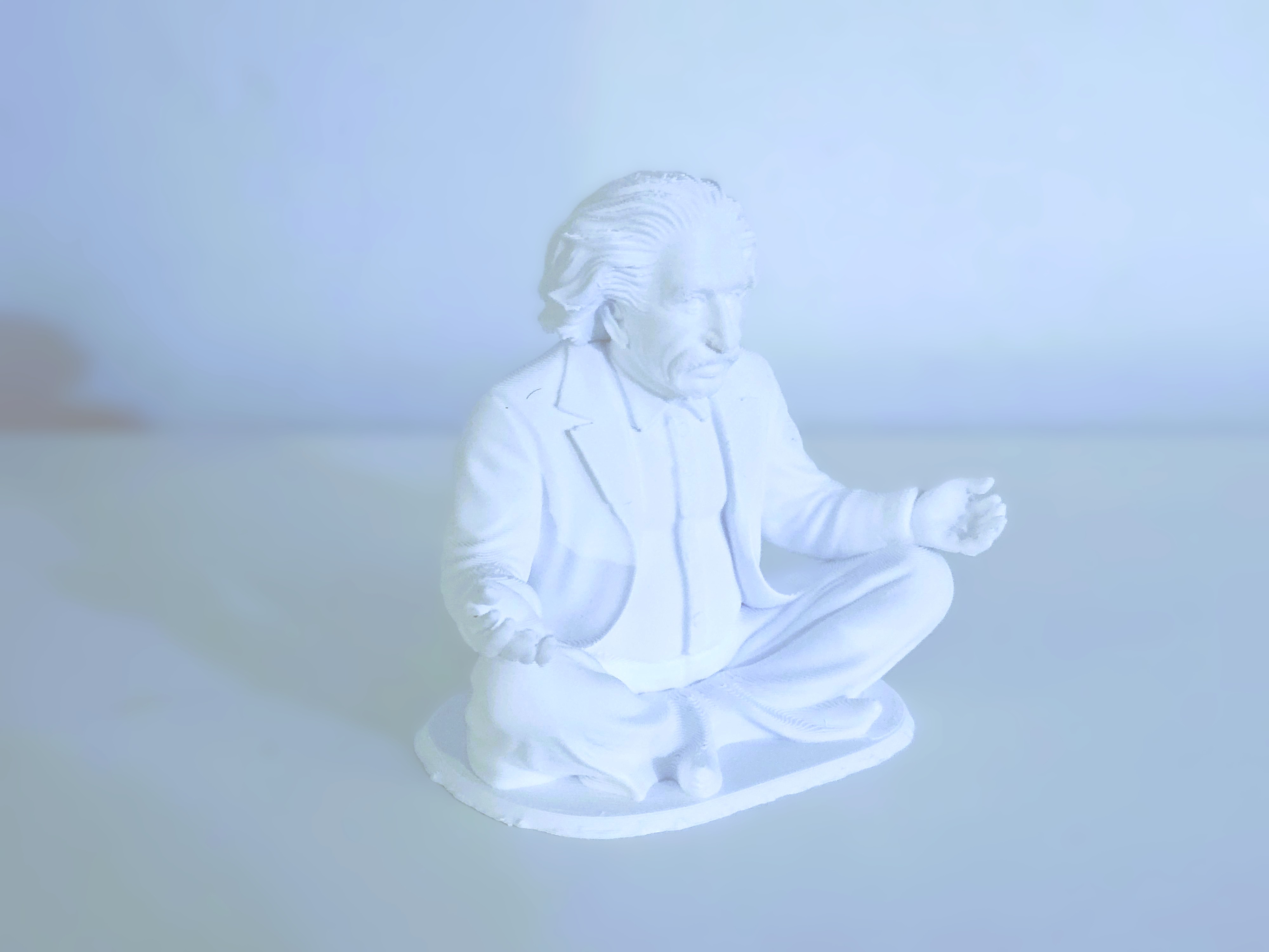 Miniatura 3 do modelo 3D Albert Einstein yoga figure
