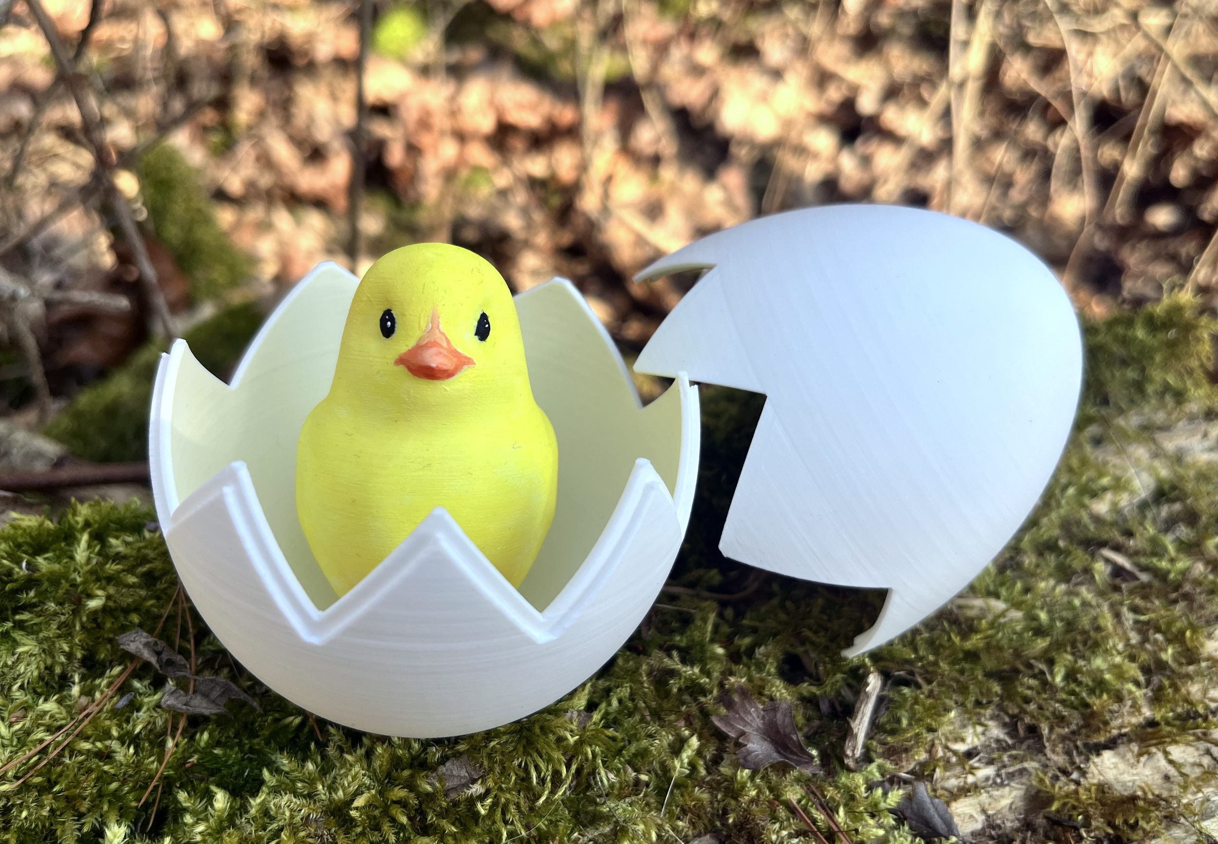 Easter Fillable Candy Egg with Chick