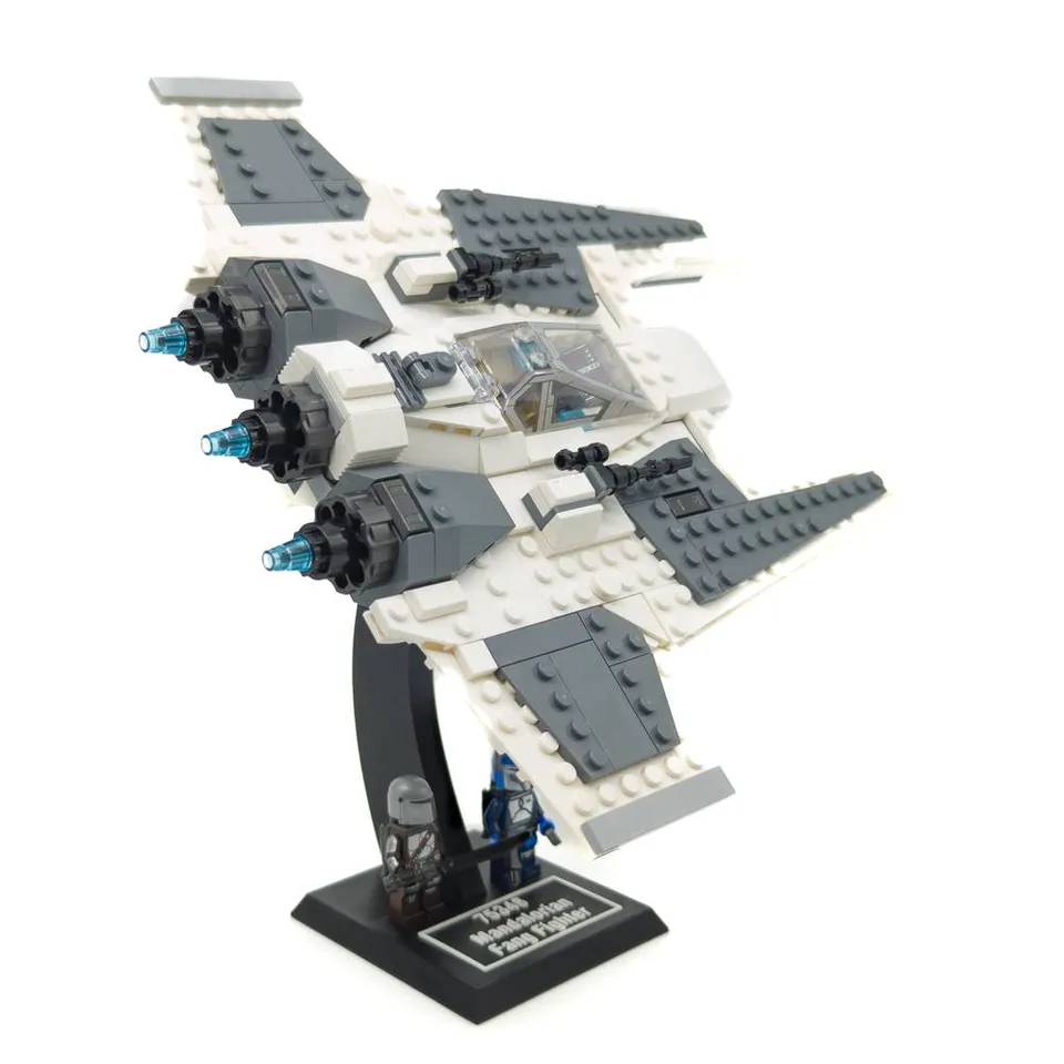 Display Stand for LEGO Star Wars 75348 Mandalorian Fang Fighter vs