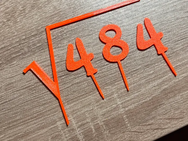 Square Root Candle Symbol