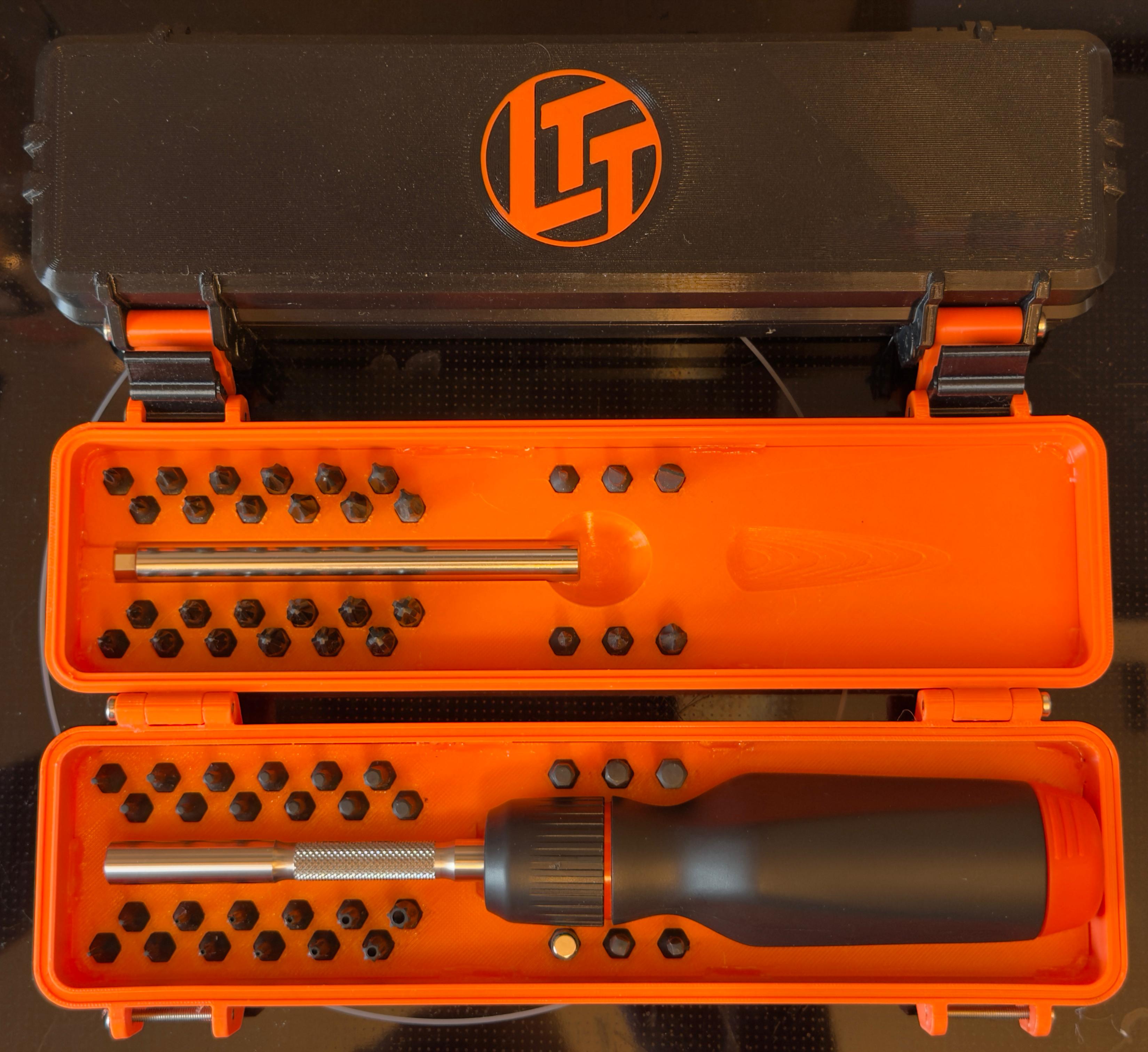 LTT Screwdriver Case Full LTT Logo, + Shaft Extension inlay