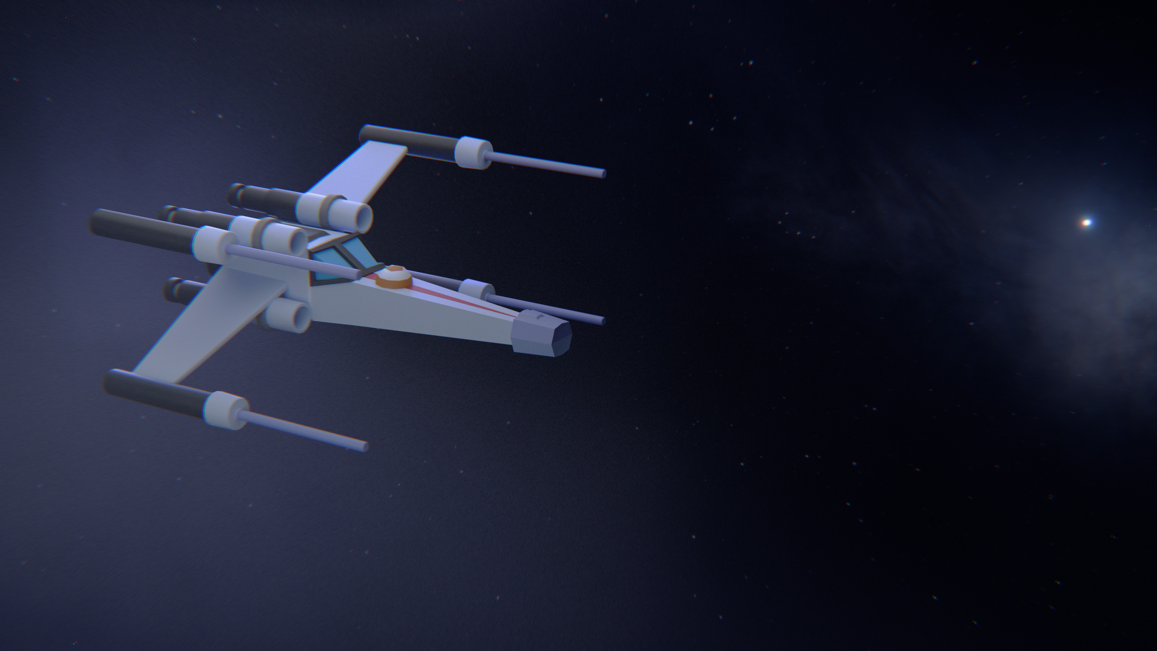 SpaceShip_Lowpoly