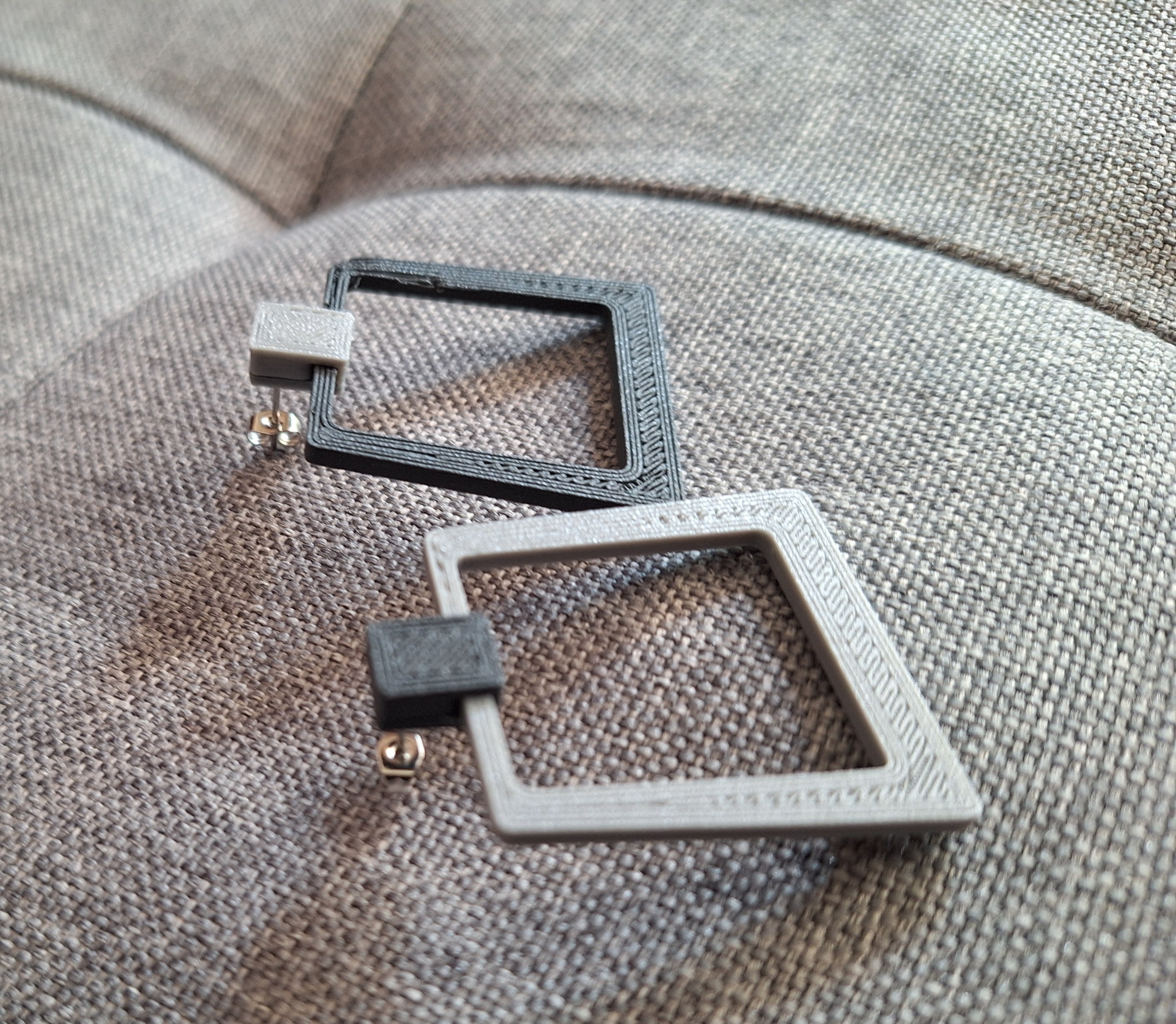 Miniatura 2 do modelo 3D Square earring