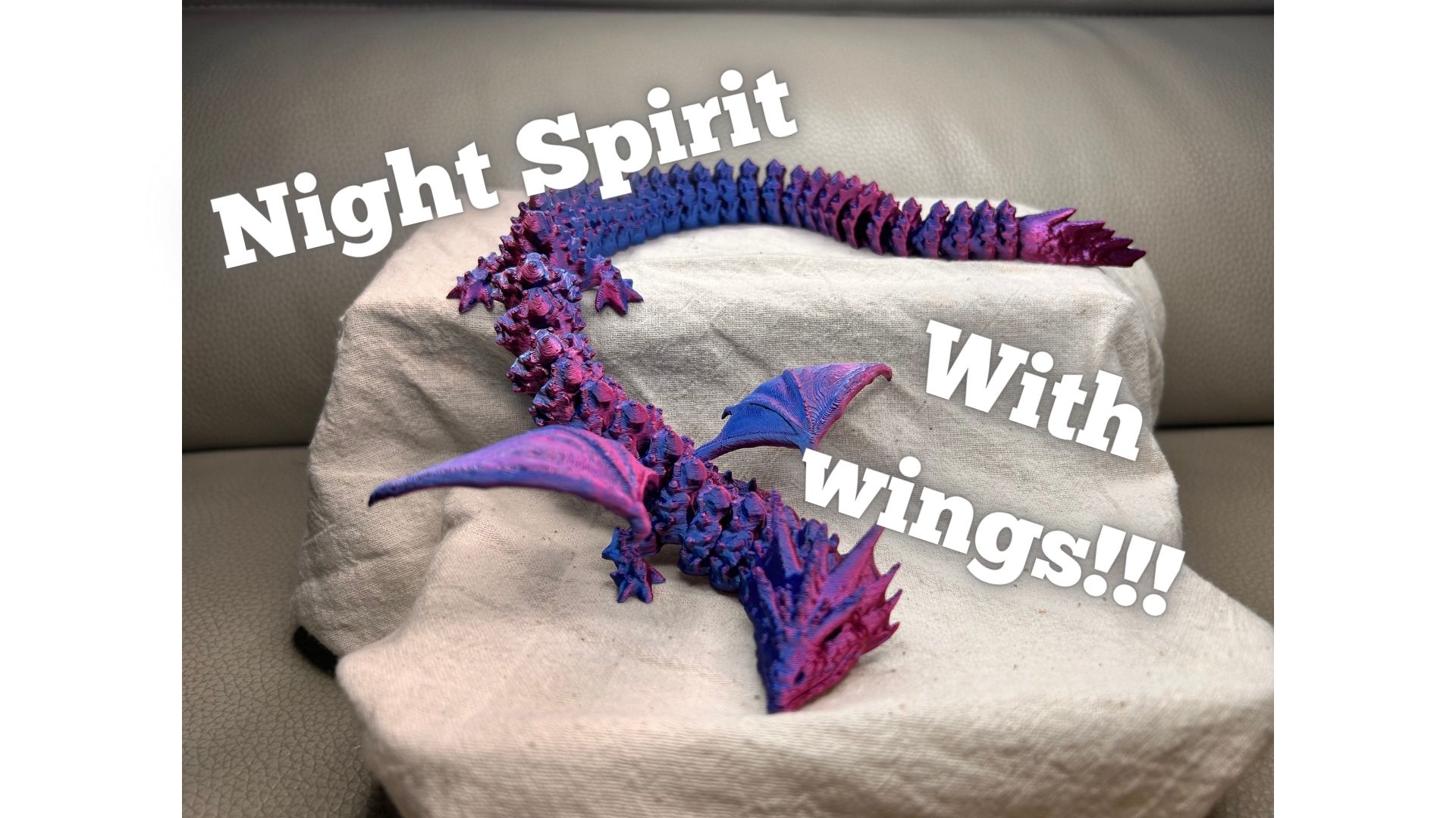 Night Spirit with wings (with settings for Silk PLA)