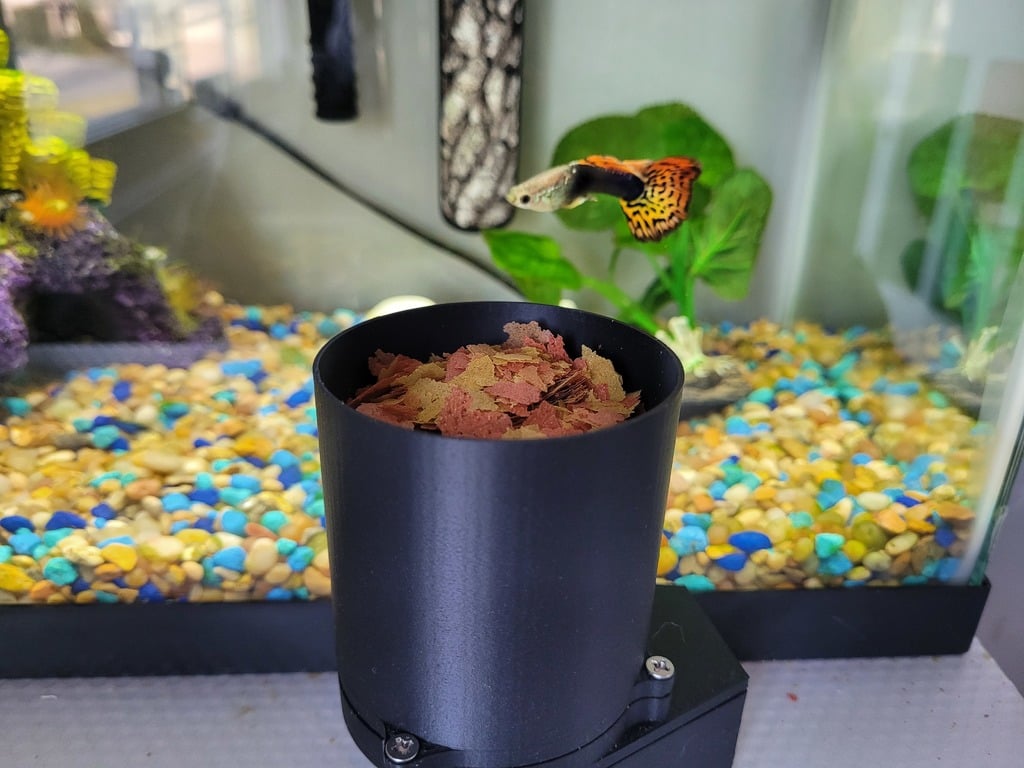 Automatic Fish Feeder for Flake Food