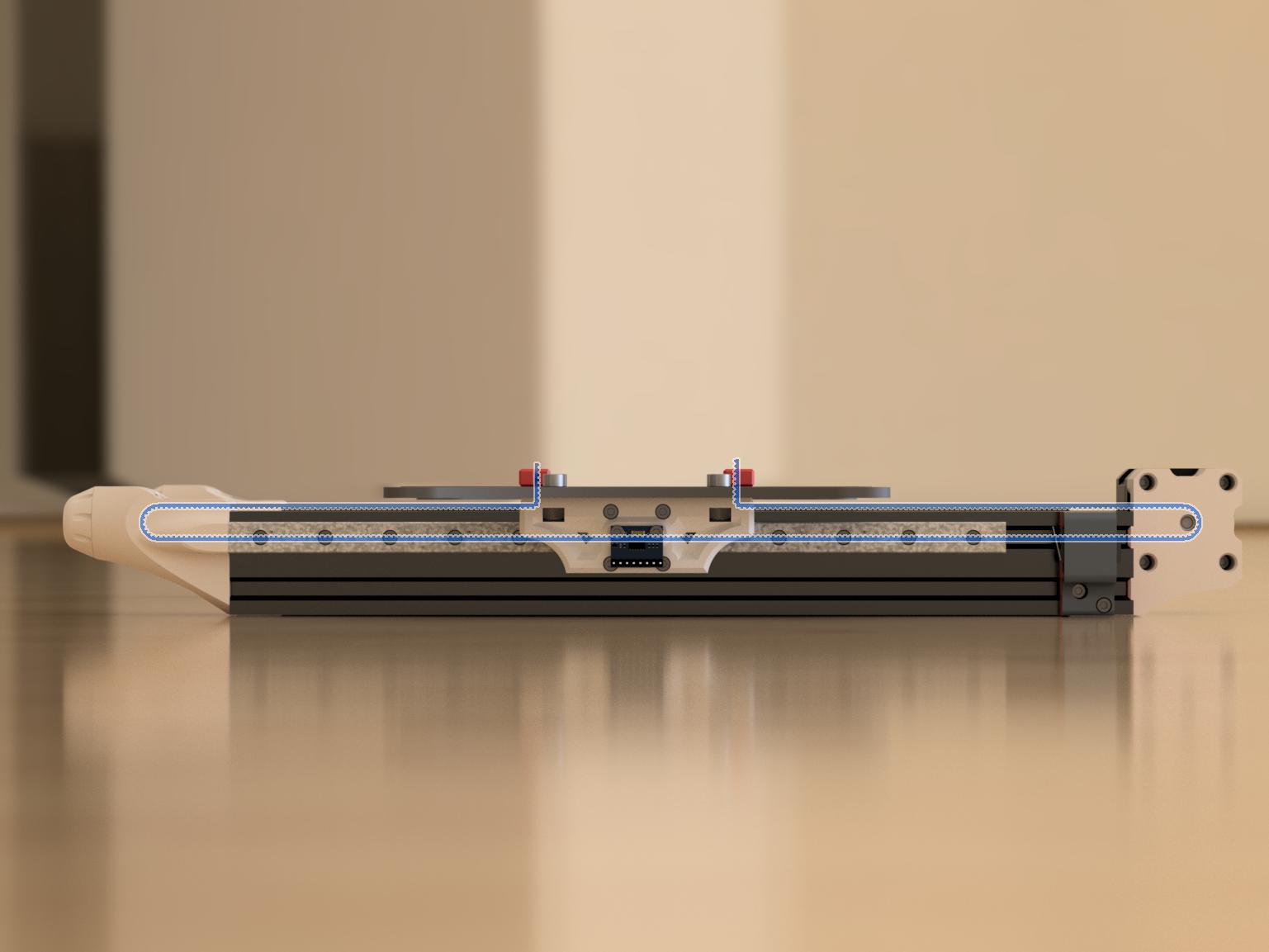 Full Y axis setup - tensioner - dual rail mount - motor mount up to ...