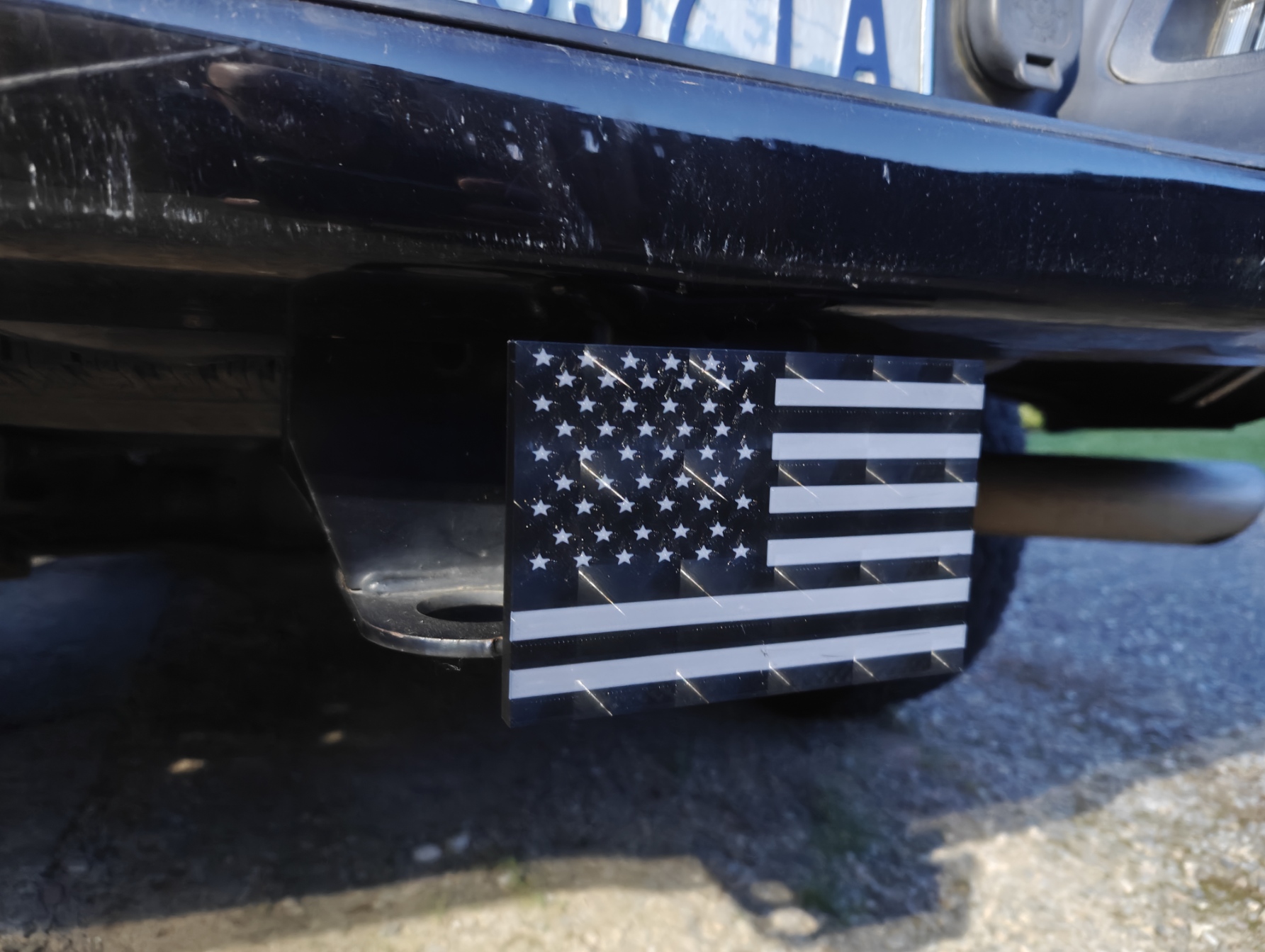 3 inch 2 inch and 2.5 inch American flag hitch cover by bradcorey ...