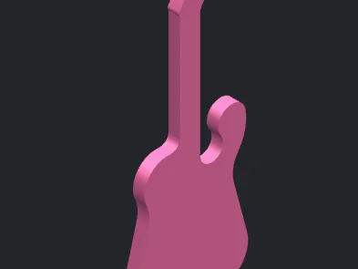 3D Printed Guitar Model