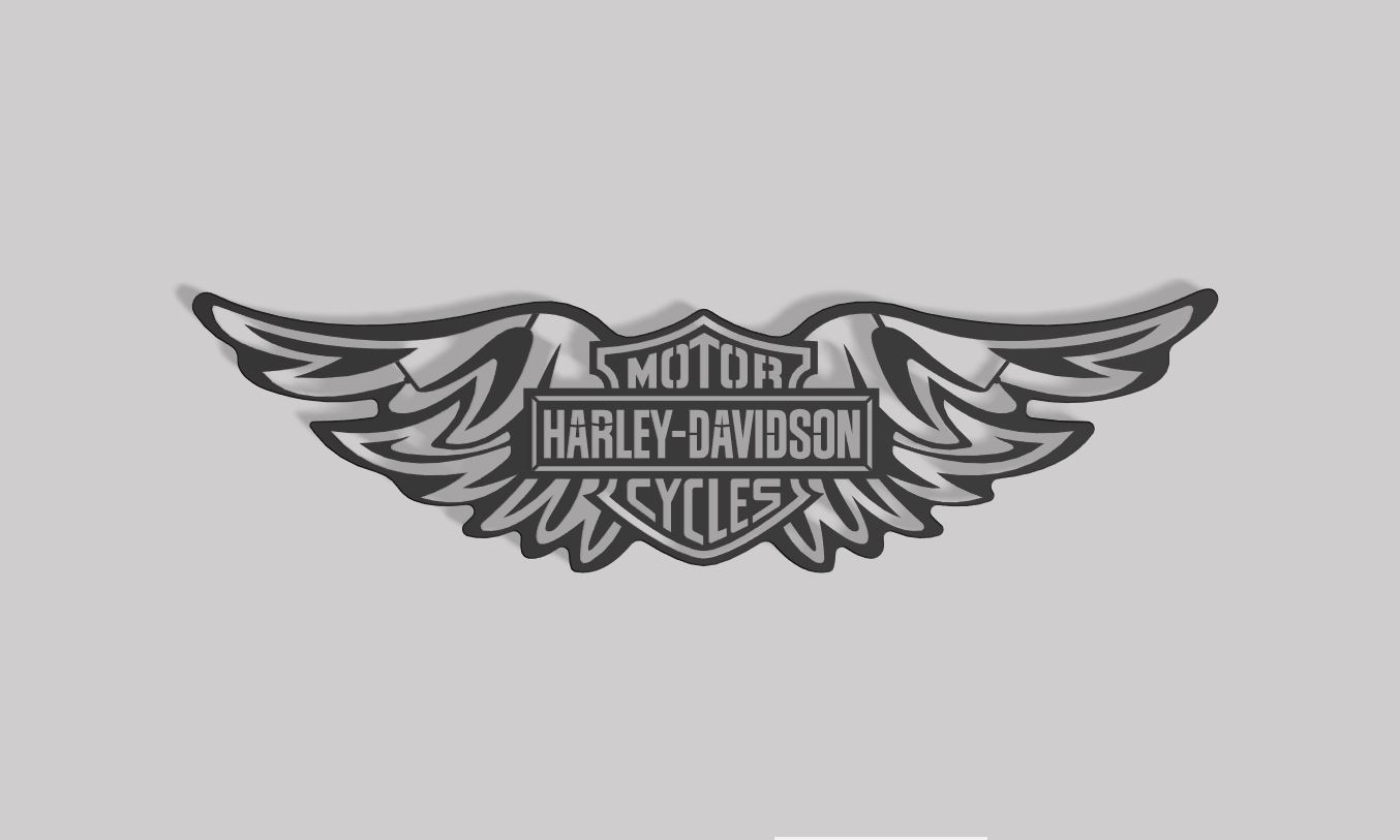 Harley-Davidson Wings 2d wall-art