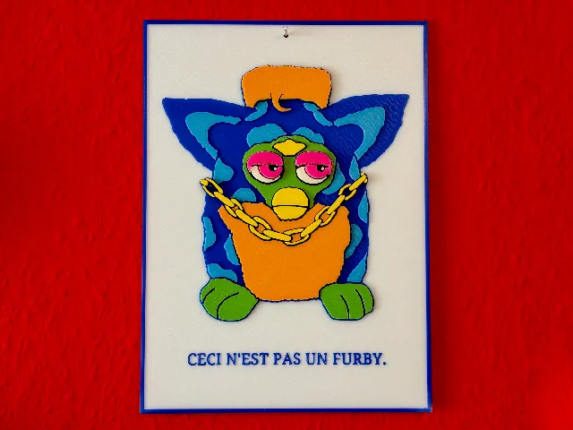 Furby 3D Wall Art