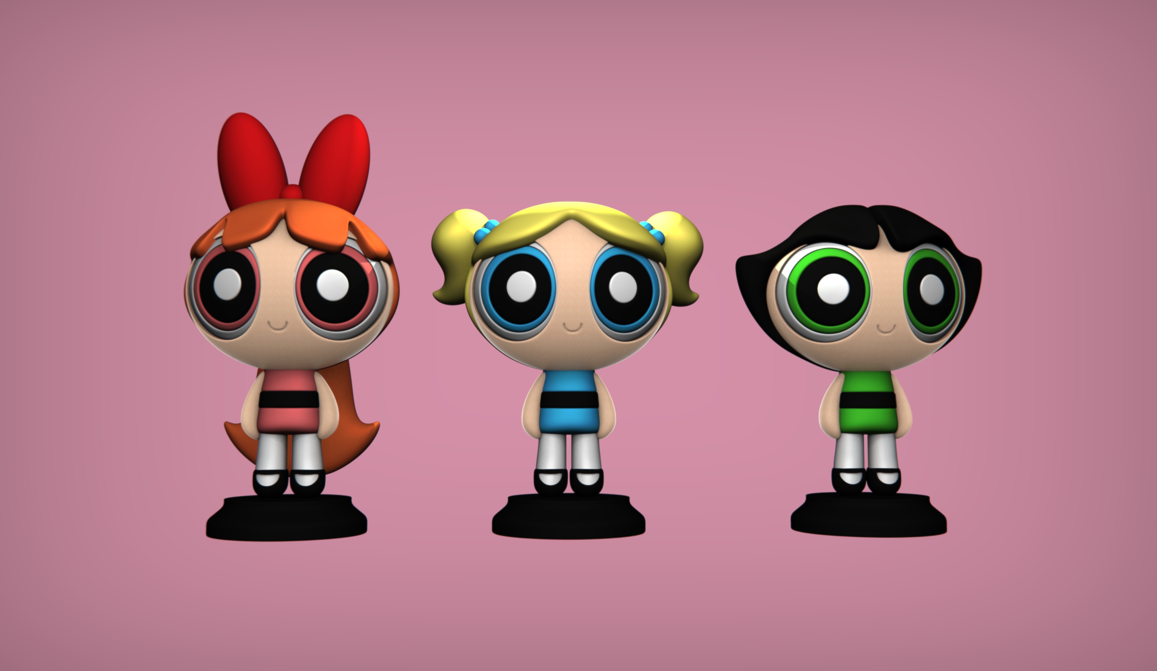 Powerpuff Girls by Wekster | Download free STL model | Printables.com