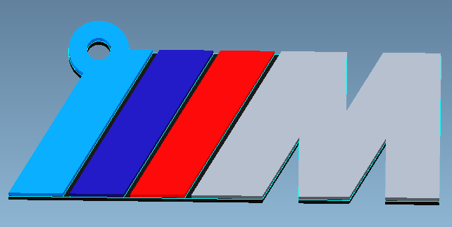 Miniatura 5 do modelo 3D BMW M Keychain