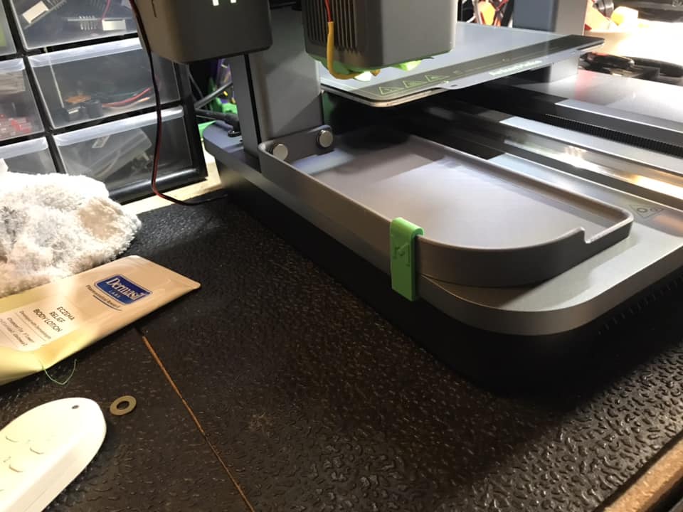 AnkerMake M5C Magnetic Filament scrap catch tray with embossed clips.