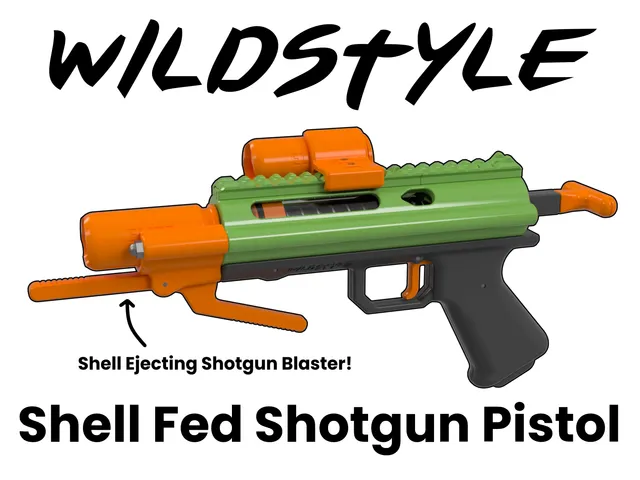 Wildstyle - Shell Fed Shotgun Pistol (Nerf Homemade)