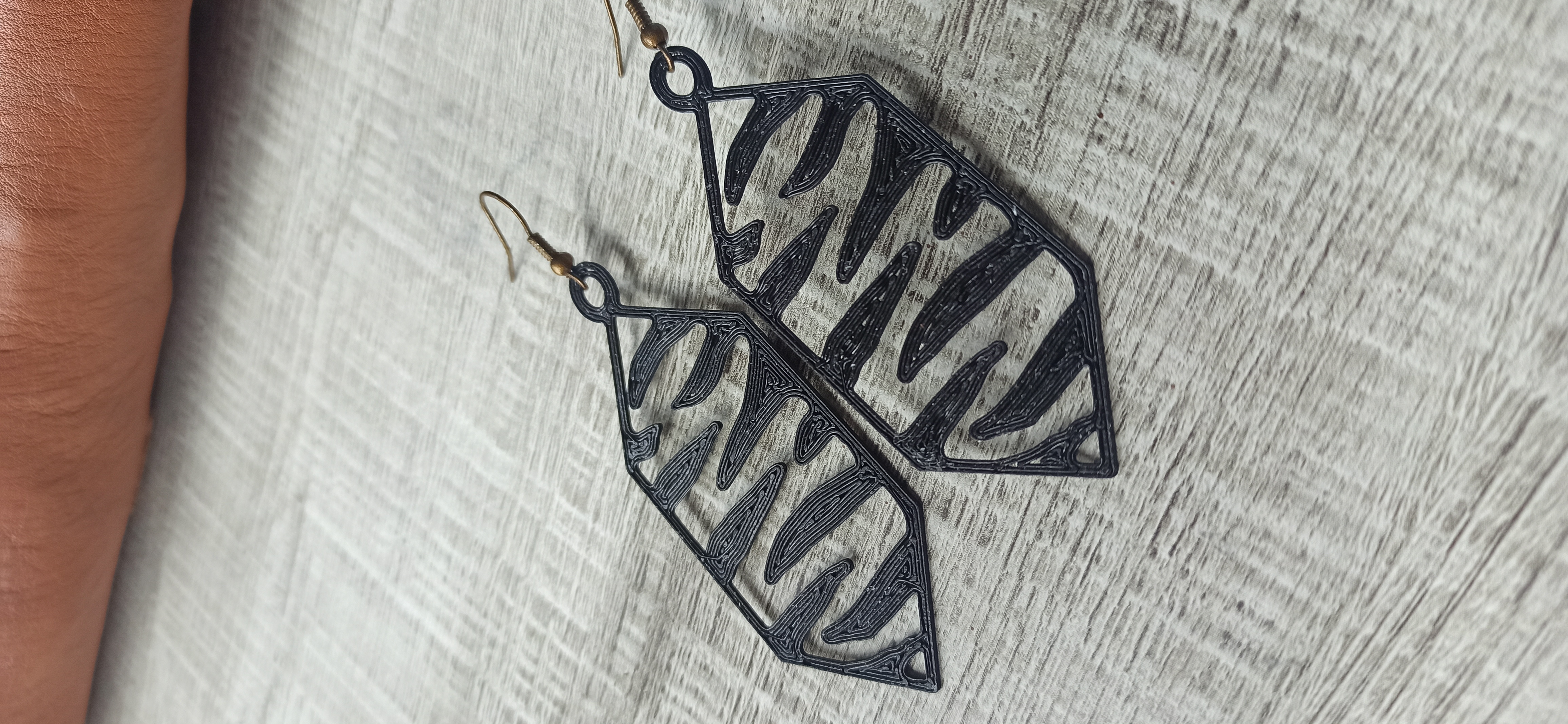 Pendientes Zebra