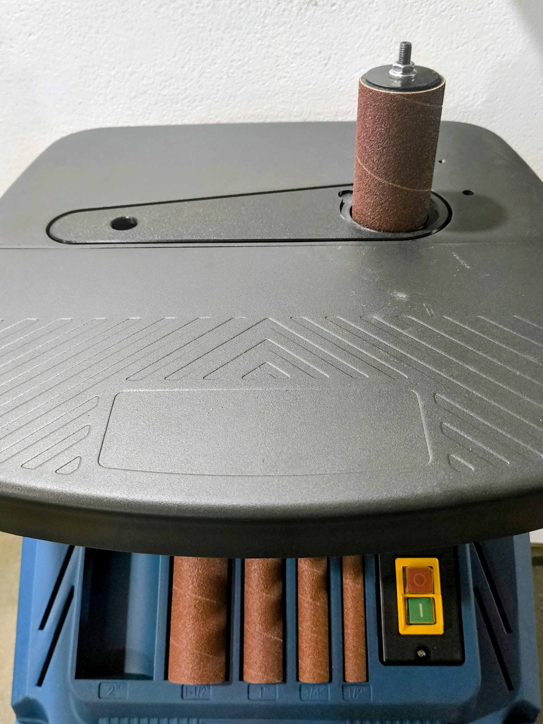 insert plate oscillating spindle sander
