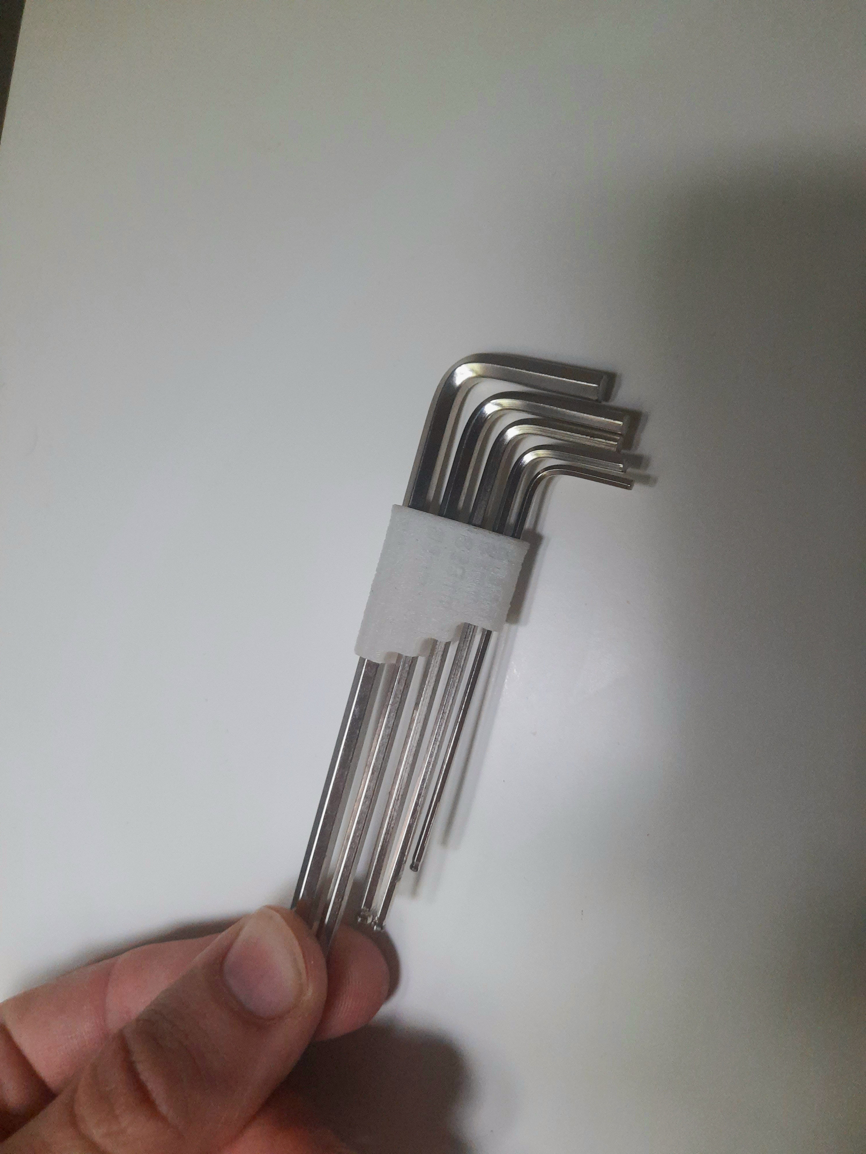 Hex Key Organizer with Visible Sizes