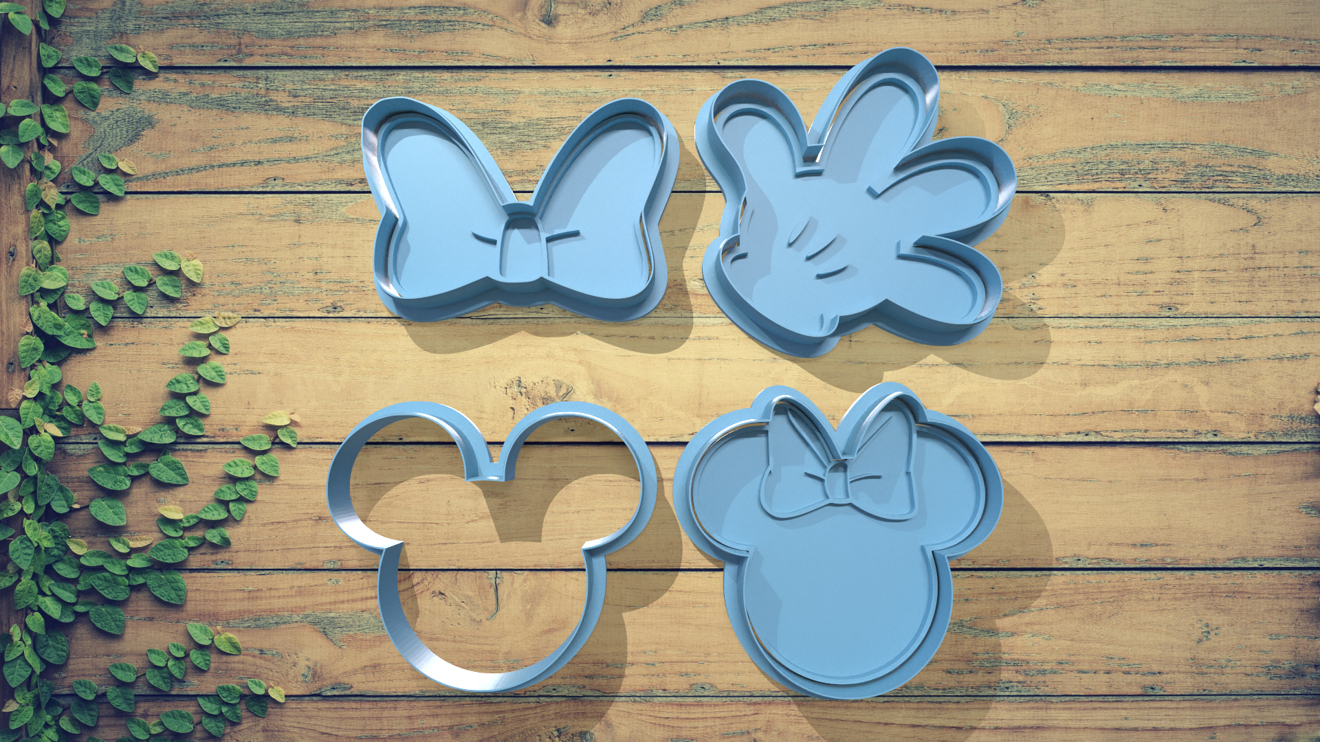 Disney Cookie Cutter Set - Mickey and Minnie