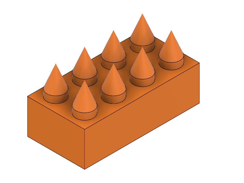 A brick with spikes
