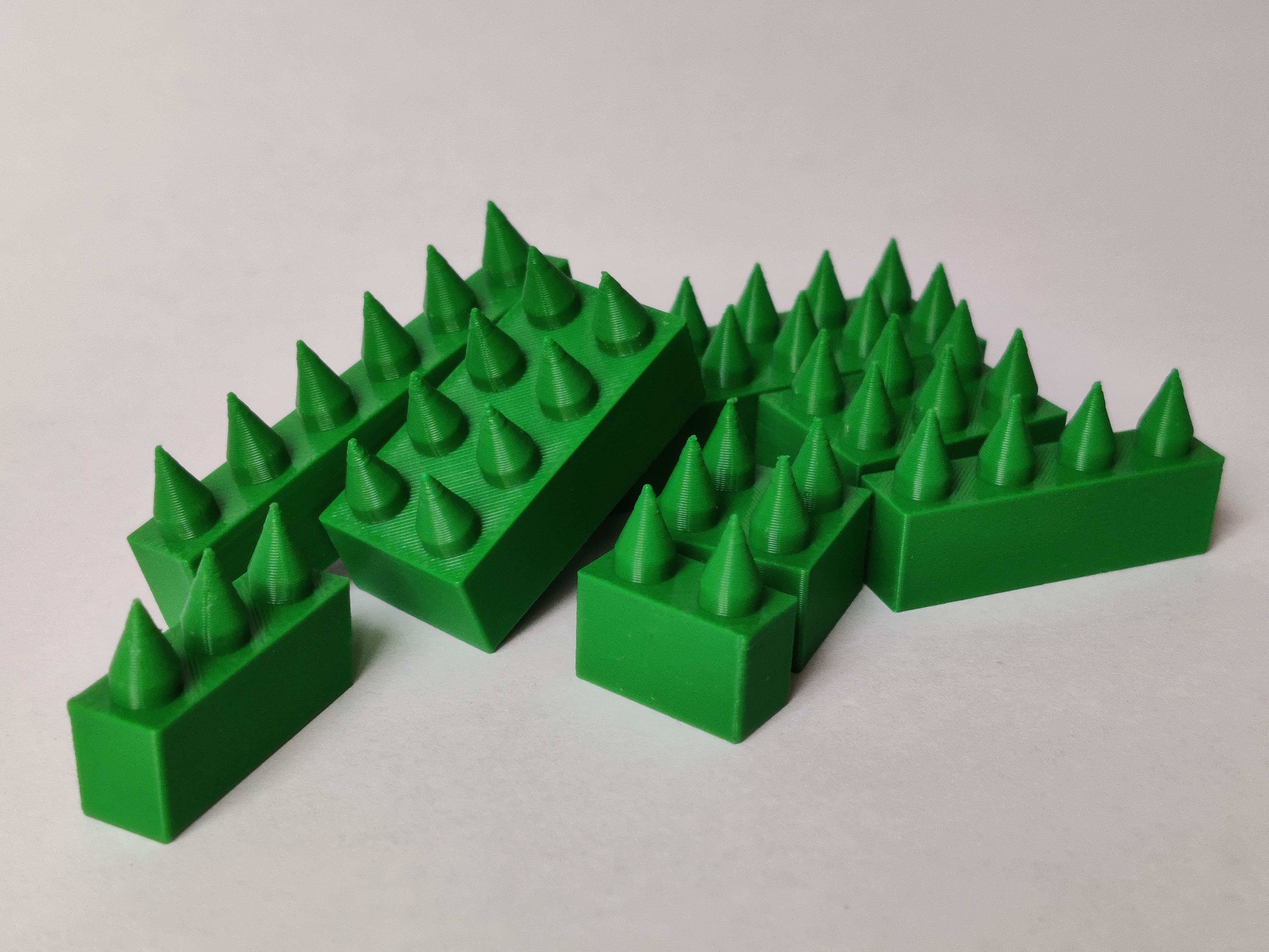 A brick with spikes by ilikeapples12 | Download free STL model ...