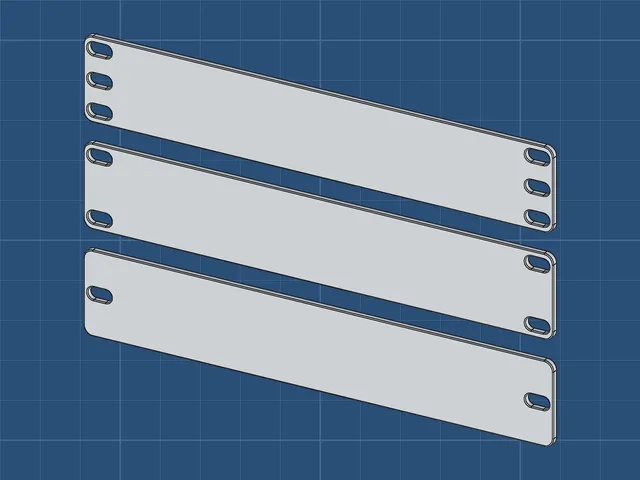 10" Mini Rack 1U Blank Panel