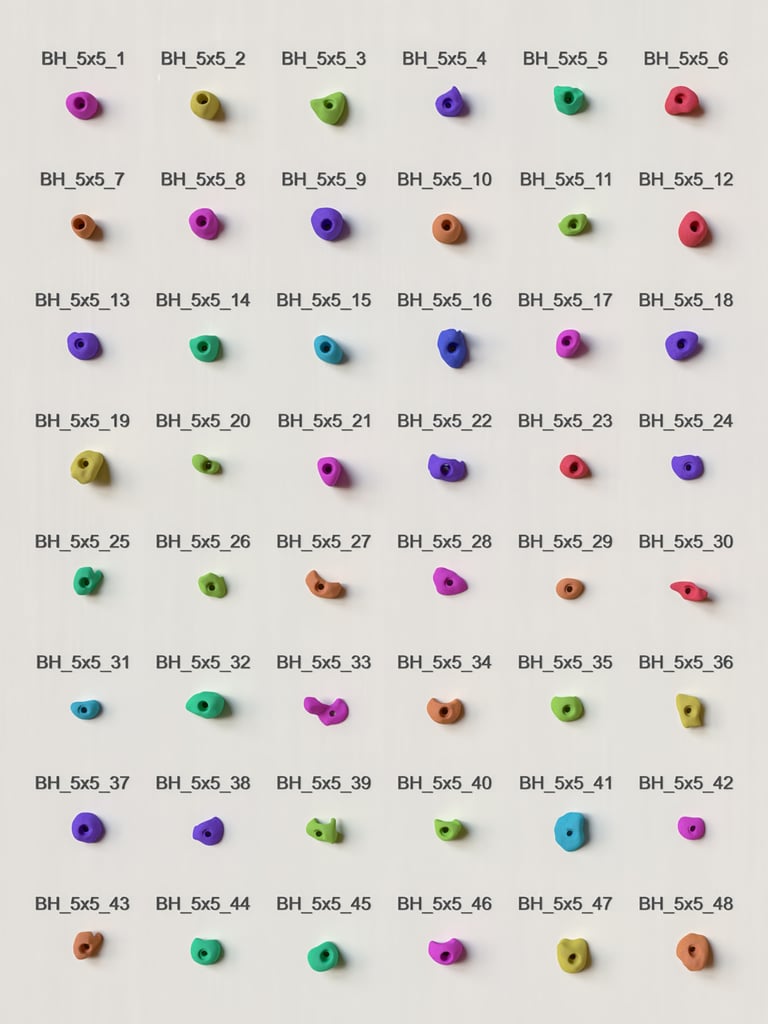 5x5 Holds Sample pack