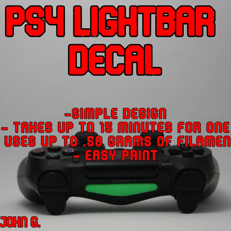 PLAYSTATION PS4 Controller Joypad Lightbar Sticker Decal Modding